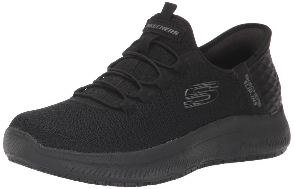 Skechers Women's Hands Free Slip-Ins Black 11 Wide Food Service Shoe
