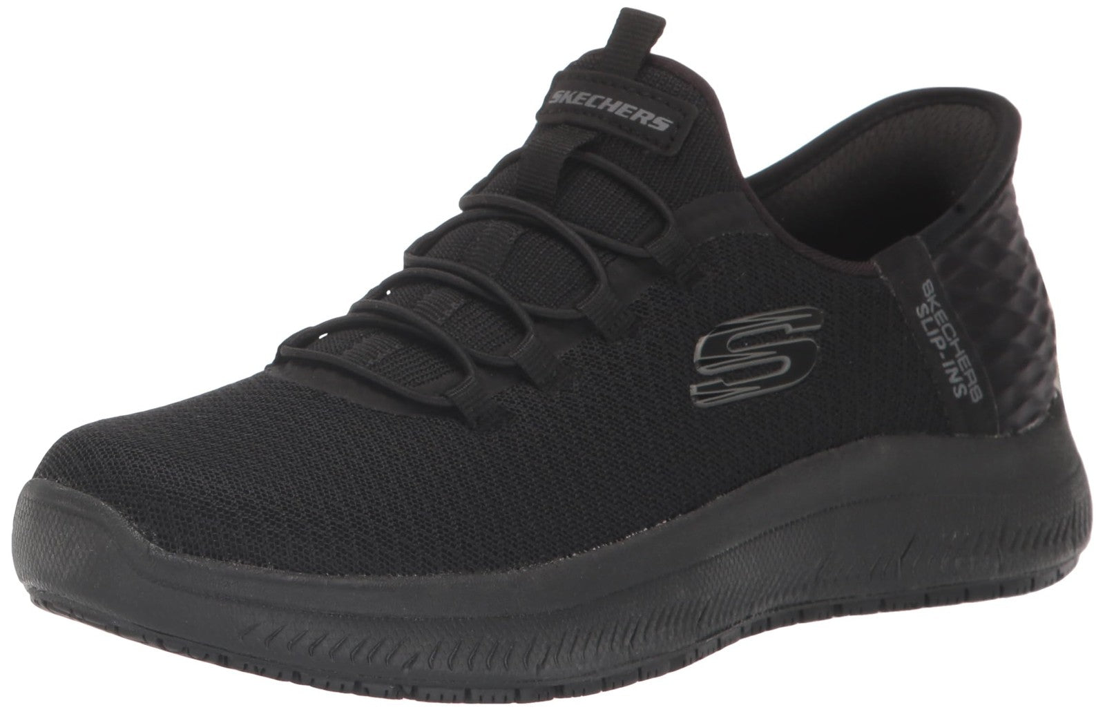 Skechers Women's Hands Free Slip-Ins Black 11 Wide Food Service Shoe