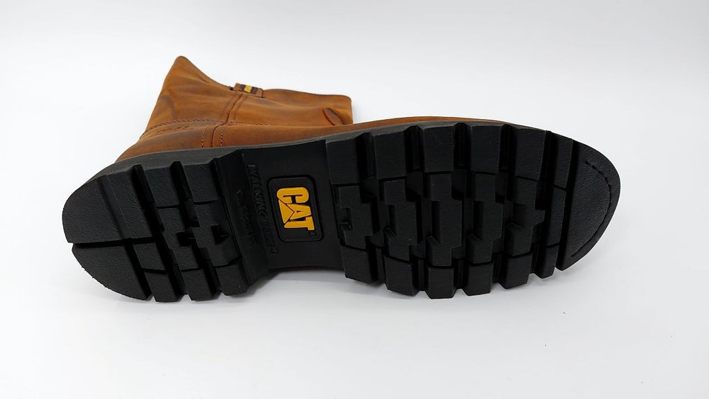 Cat Footwear Men's Revolver Pull-on Soft Toe Work Boot, Brown, 12