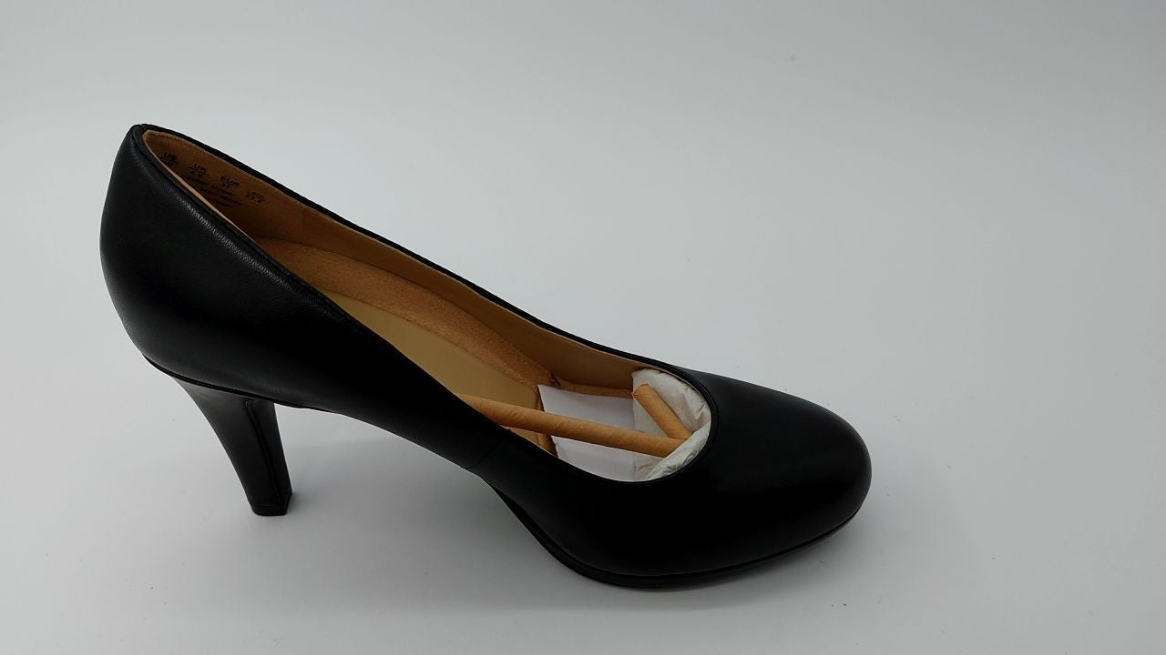 Naturalizer Womens Michelle Pump Black Leather 7 W