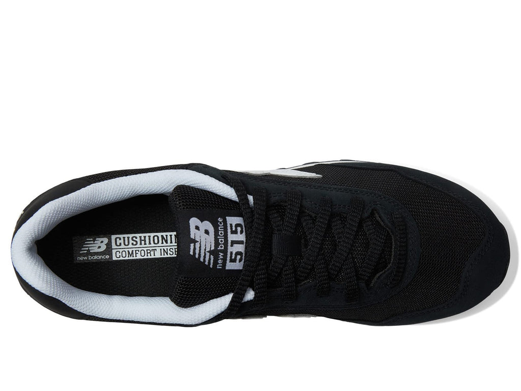 New Balance Men's 515 V3 Sneaker, Black/White/Aluminum Grey, 9 X-Wide