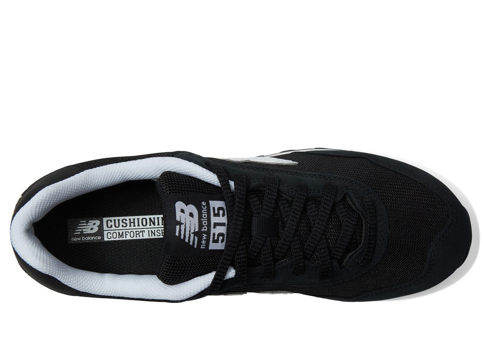 New Balance Men's 515 V3 Sneaker, Black/White/Aluminum Grey, 9 X-Wide