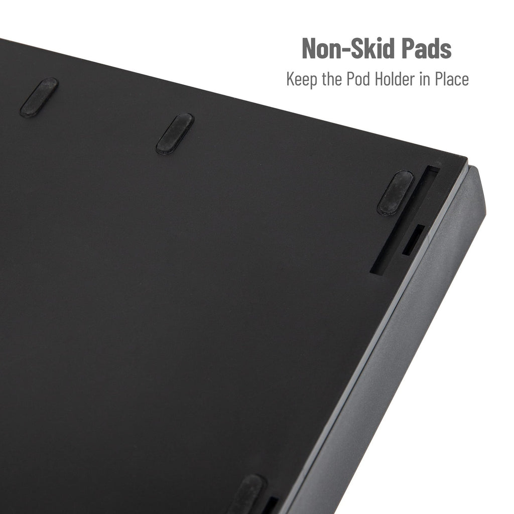 Compact Coffee Pod Organizer, 30 Pod Capacity, 10.5"L x 12.75"W, Black