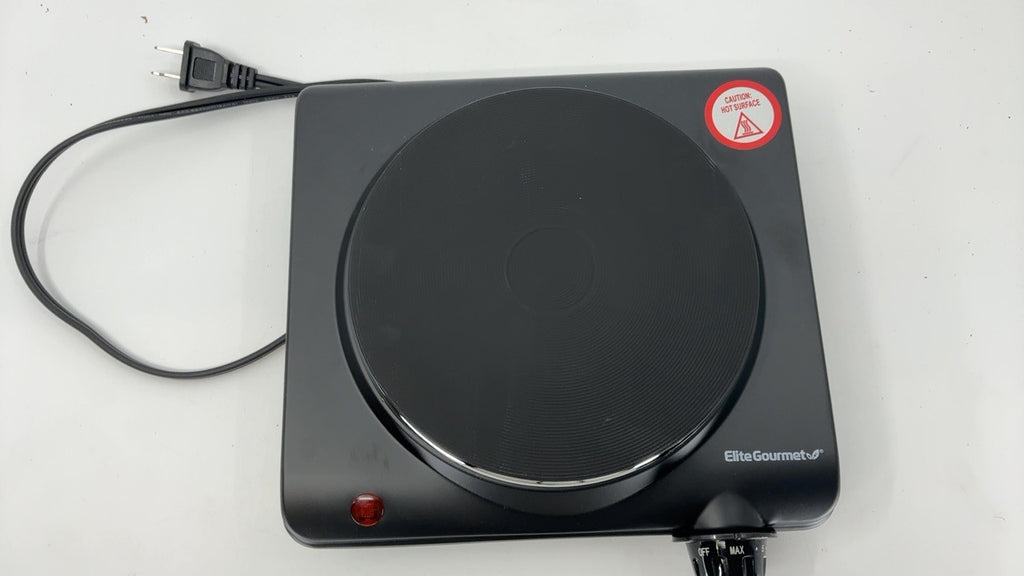 Single Cast Iron Burner 1000W Electric Hot Plate w/ Temp Control