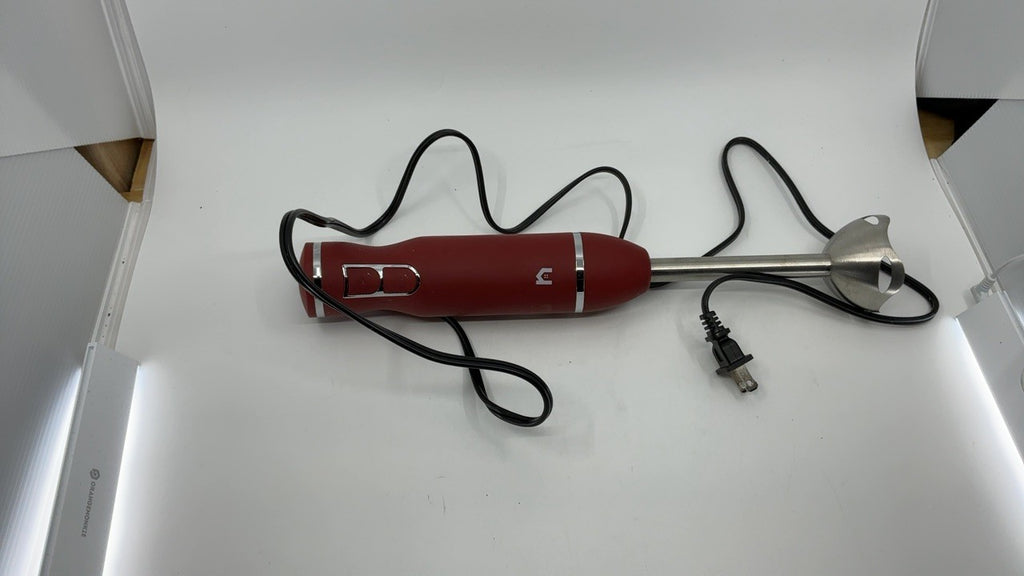 300W Immersion Blender Red 2 Speed Stick Mixer w/ Stainless Steel Blade