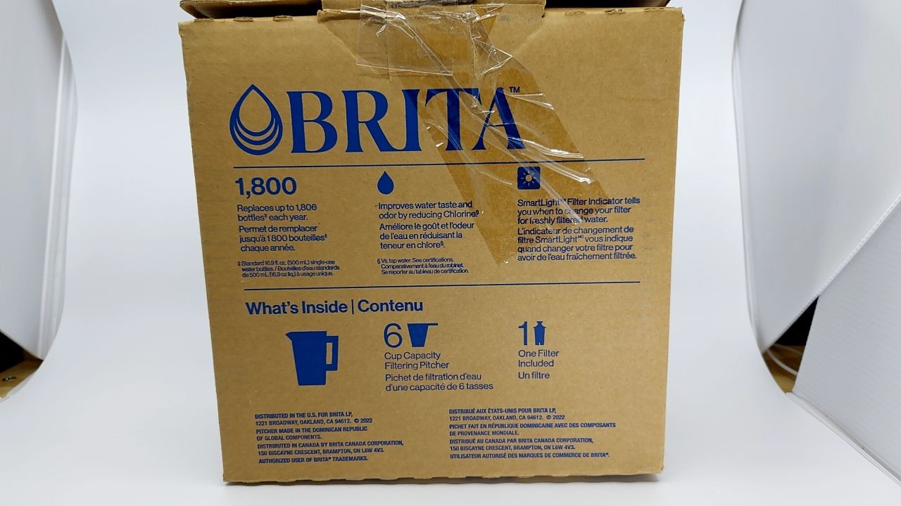 Brita Metro Water Filter Pitcher, 6-Cup, Turquoise, SmartLight Indicator