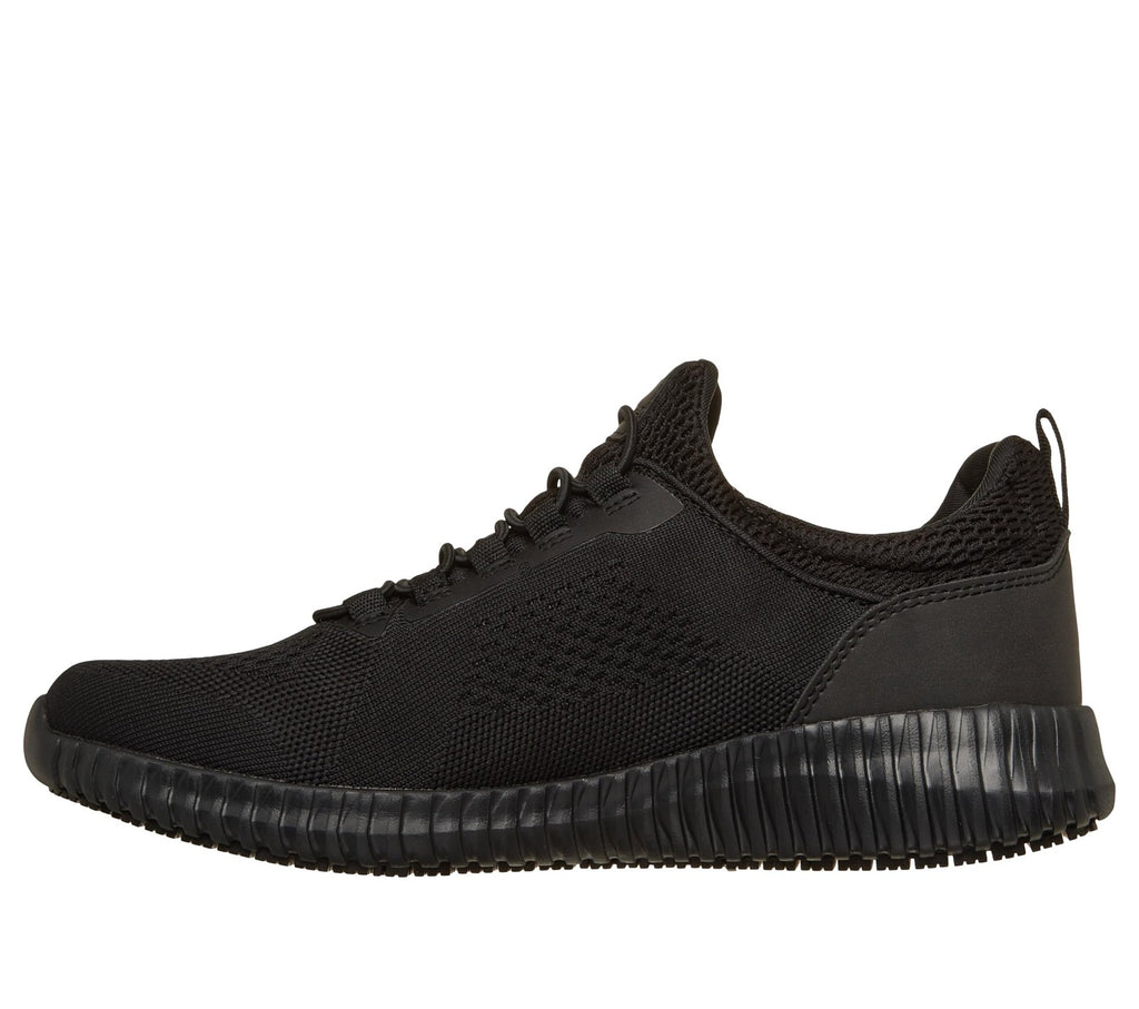 SKECHERS Work Cessnock Men's Shoes Black : 9.5 EE - Wide, Textile