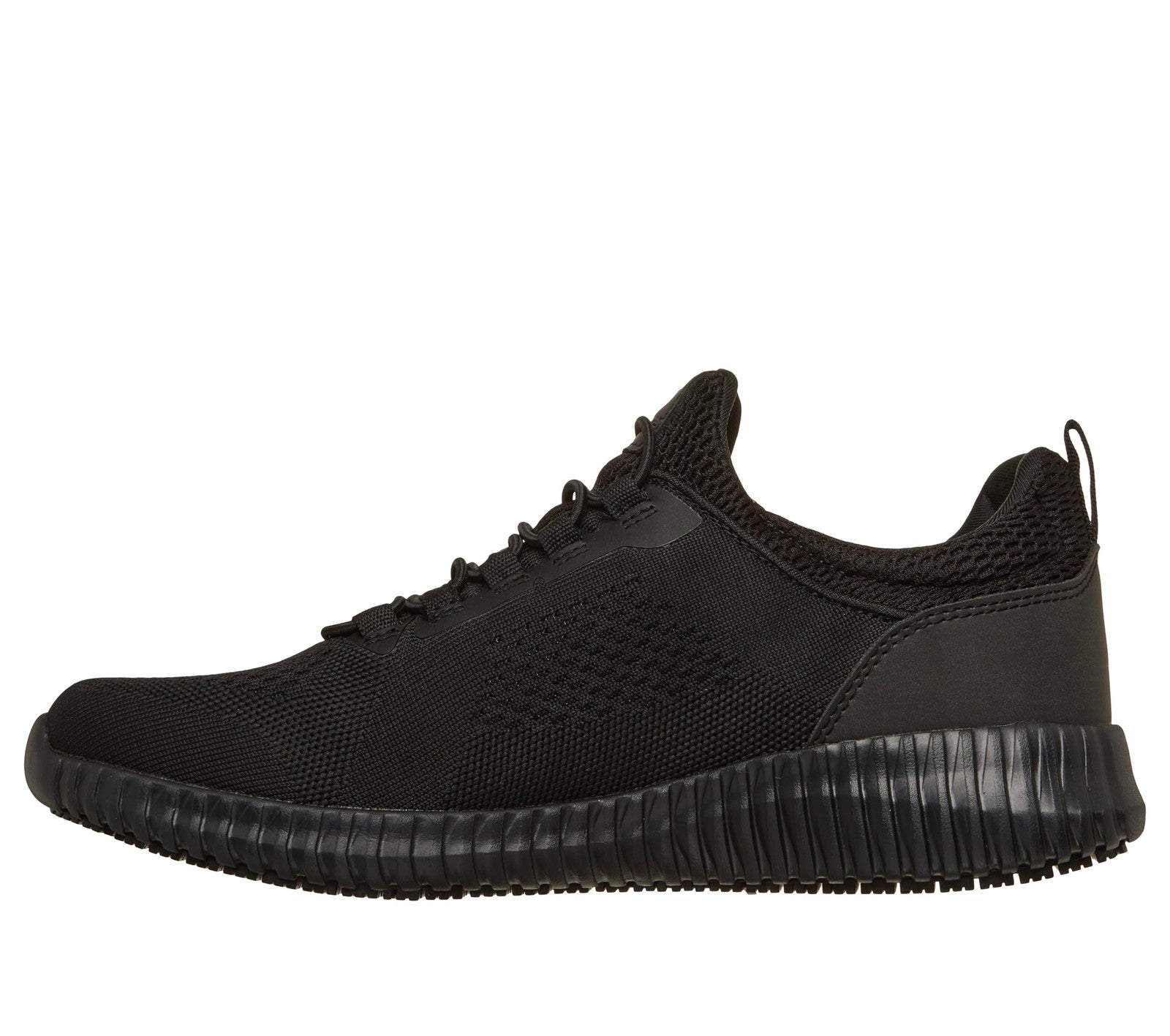 SKECHERS Work Cessnock Men's Shoes Black : 9.5 EE - Wide, Textile