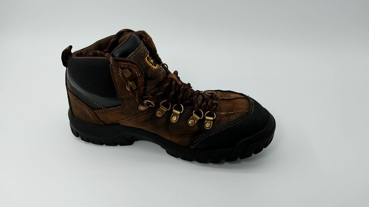 Cat Footwear Men's Threshold Waterproof Steel Toe, Real Brown, 8.5
