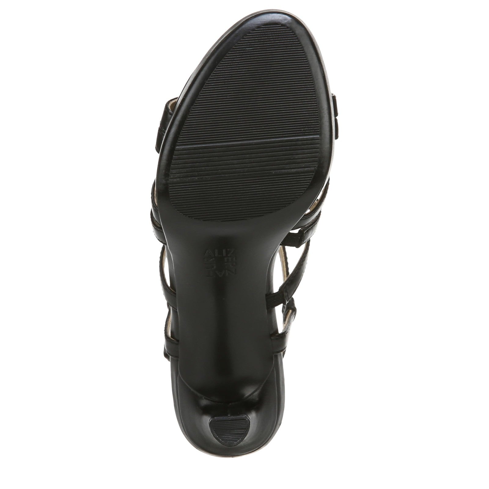 Naturalizer Womens Baylor Strappy High Heel Dress Sandal Black Smooth 7 M