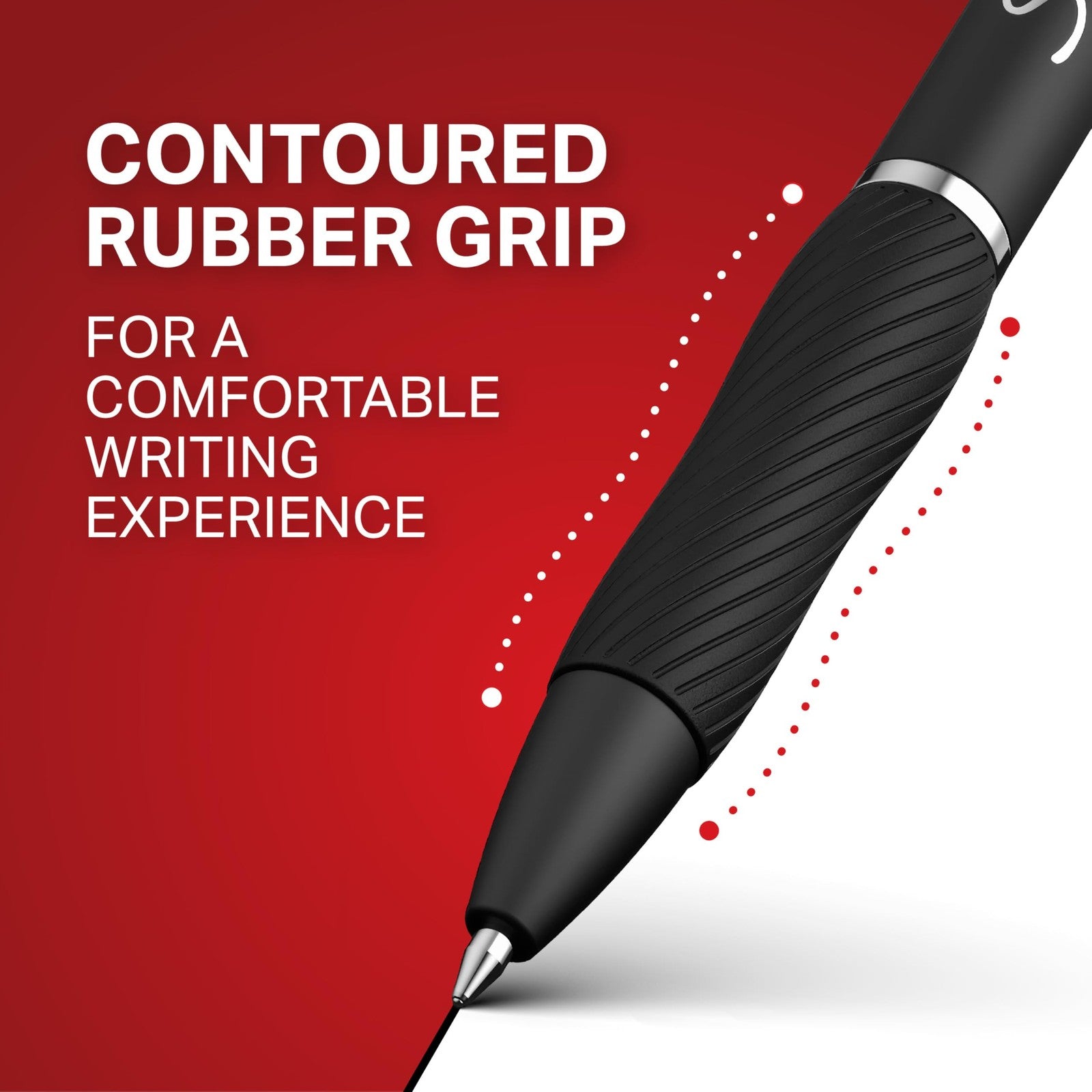 Sharpie S-Gel Pens 0.7mm Black Ink 4 Count - No Smear, Comfortable Grip