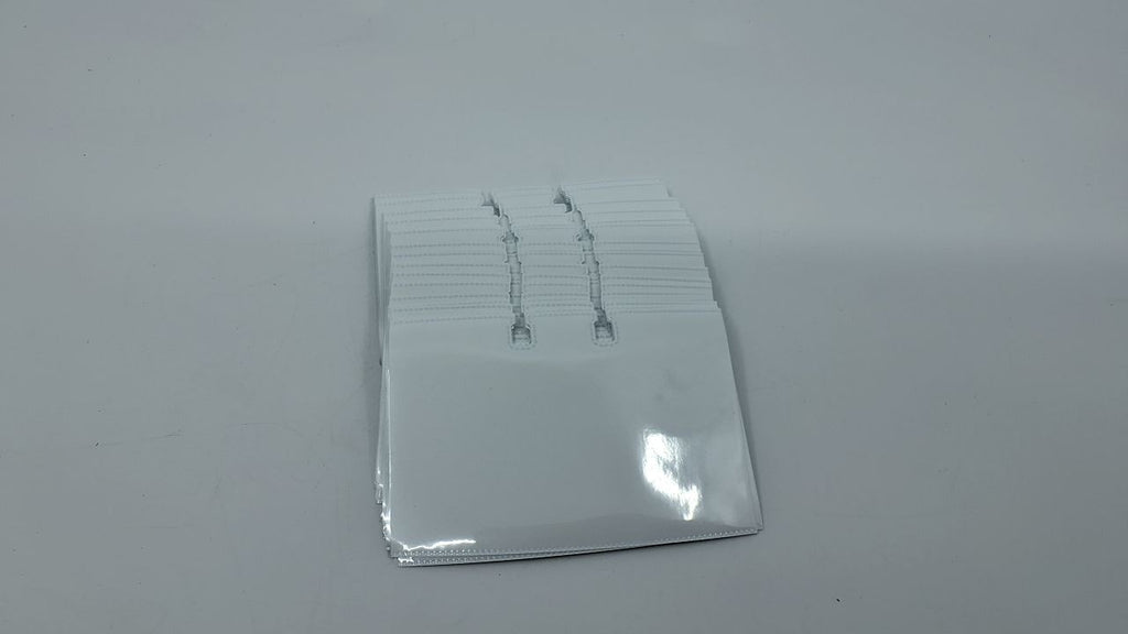 40 Transparent Business Card Sleeves, Holds Two Cards Each, Fits 2.875" x 4.125"