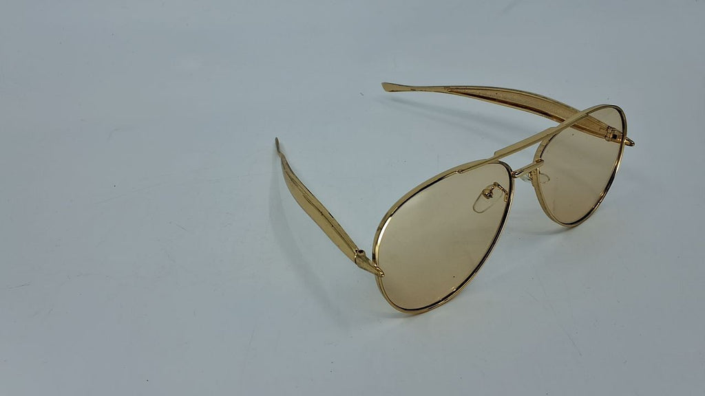 GUVIVI Oversized Gold Aviator Sunglasses for Men & Women, 70s Retro
