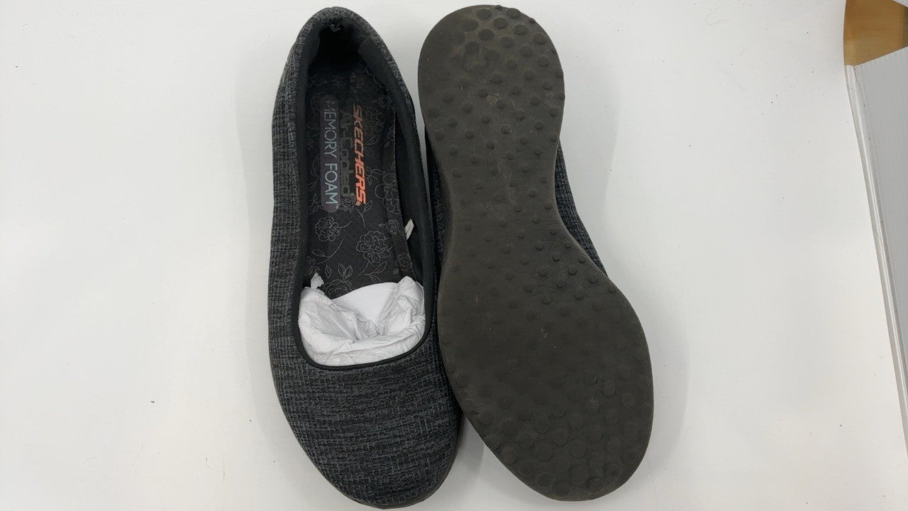 GO Walk Lite Dreamer Ballet Flat, Women's, Skechers, Black, 7.5 M