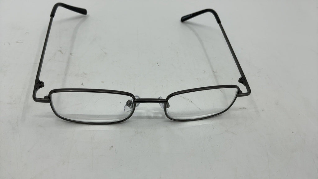 Stylish Men's Reading Glasses, Gunmetal & Black, 2.5x magnification