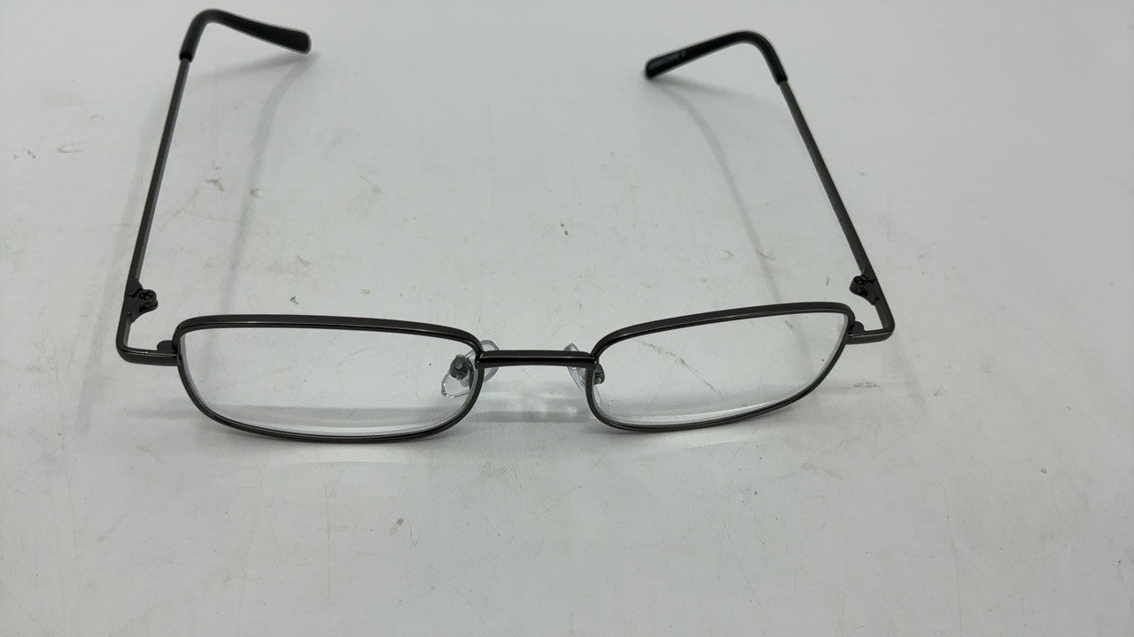Stylish Men's Reading Glasses, Gunmetal & Black, 2.5x magnification