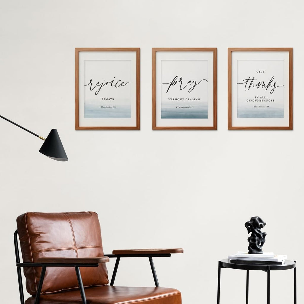 8x10 Bible Verses Wall Art Set, Unframed Christian Prints
