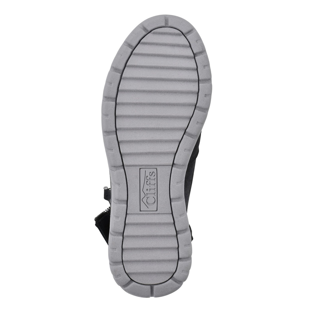 CLIFFS BY WHITE MOUNTAIN Women's Hope Boot, Black/Fabric/Sweater, 8 M