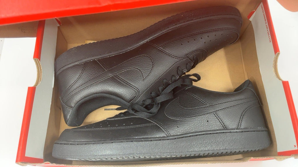 Nike Men's Court Vision Low Next Nature Shoes, Black/Black-Black, 11.5