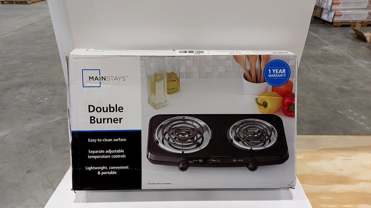 Mainstays Portable Double Burner and Hot Plate  120V~ 1800W