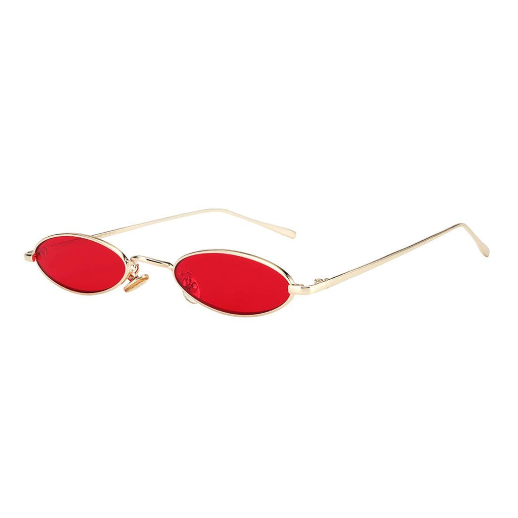 MEETSUN Vintage 90s Small Oval Sunglasses For Women Men Metal Frames Designer