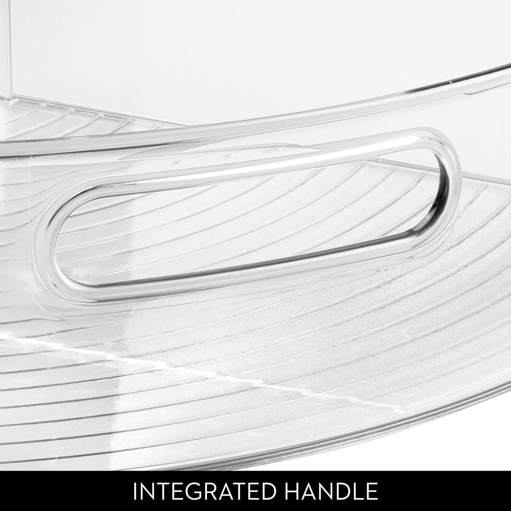 Clear 1/4 Wedge Lazy Susan Organizer Bin - Kitchen Storage