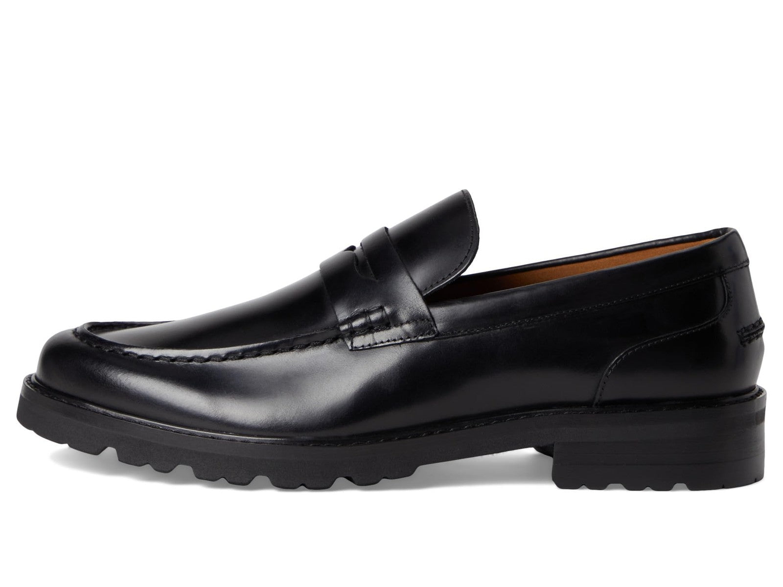 Florsheim Men's Renegade Moc Toe Penny Loafer, Black, 10.5 Medium