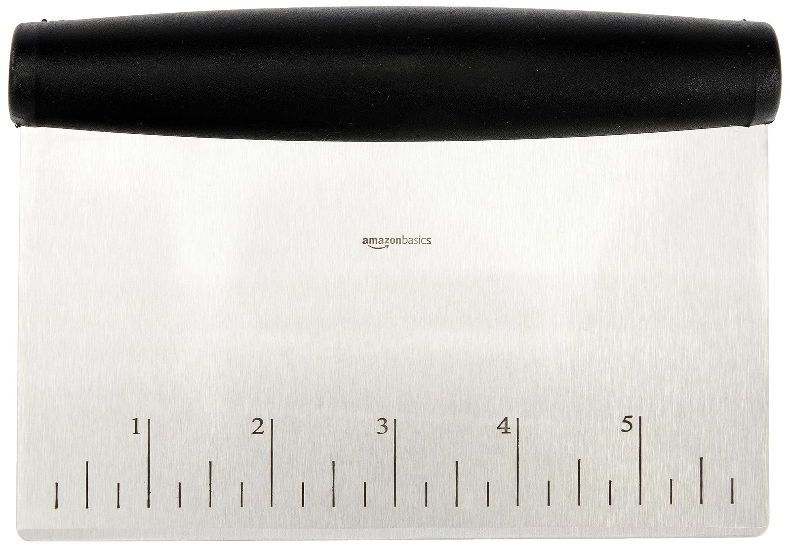 6 In Scraper/Chopper Tool, Stainless Steel, Black & Silver, Kitchen Utensil