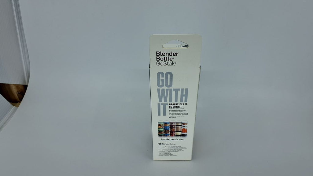 BlenderBottle GoStak Twist n' Lock Storage Jars, 150cc 2-Pak, White