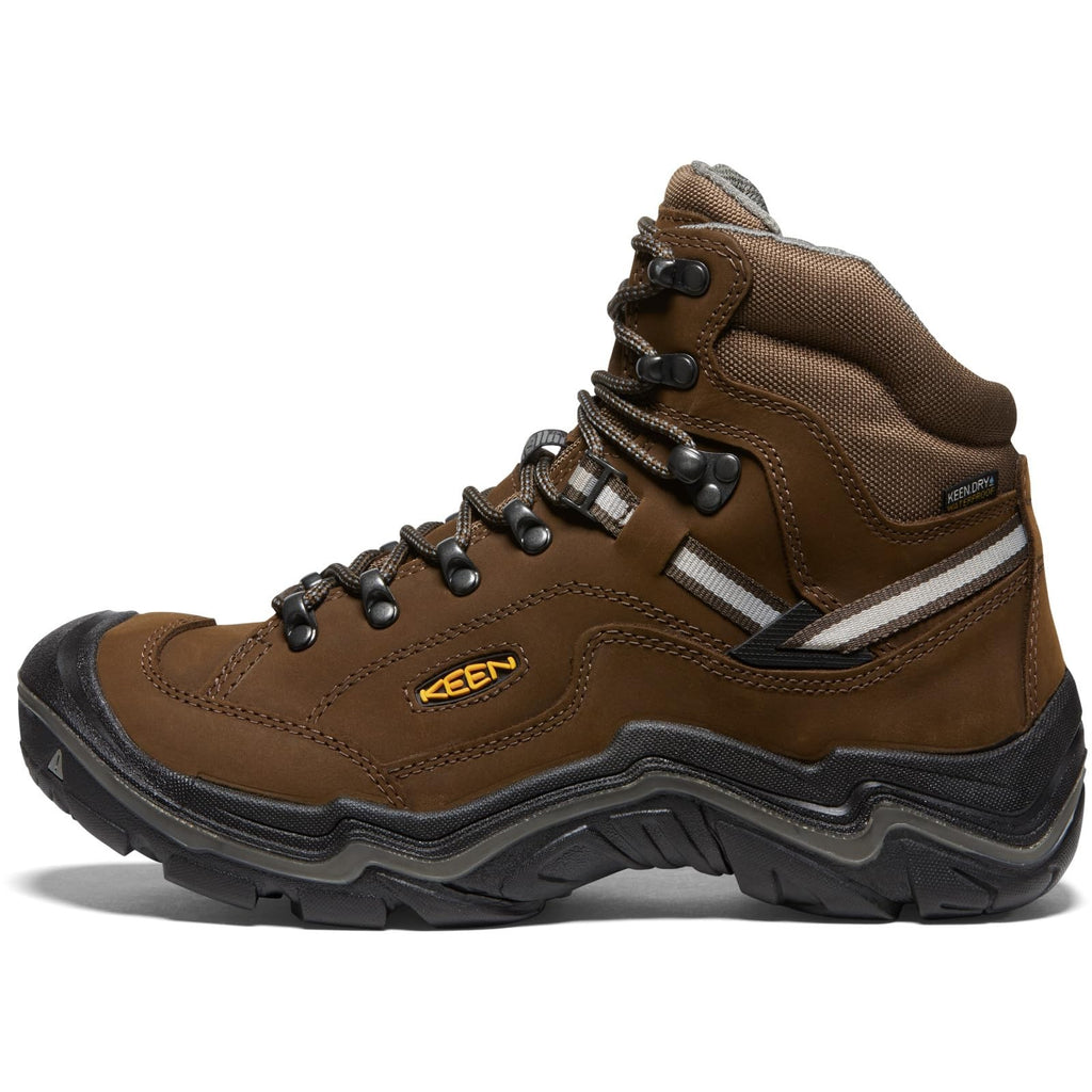 KEEN Men's Durand 2 Mid Height Waterproof Hiking Boots, Cascade Brown, 13