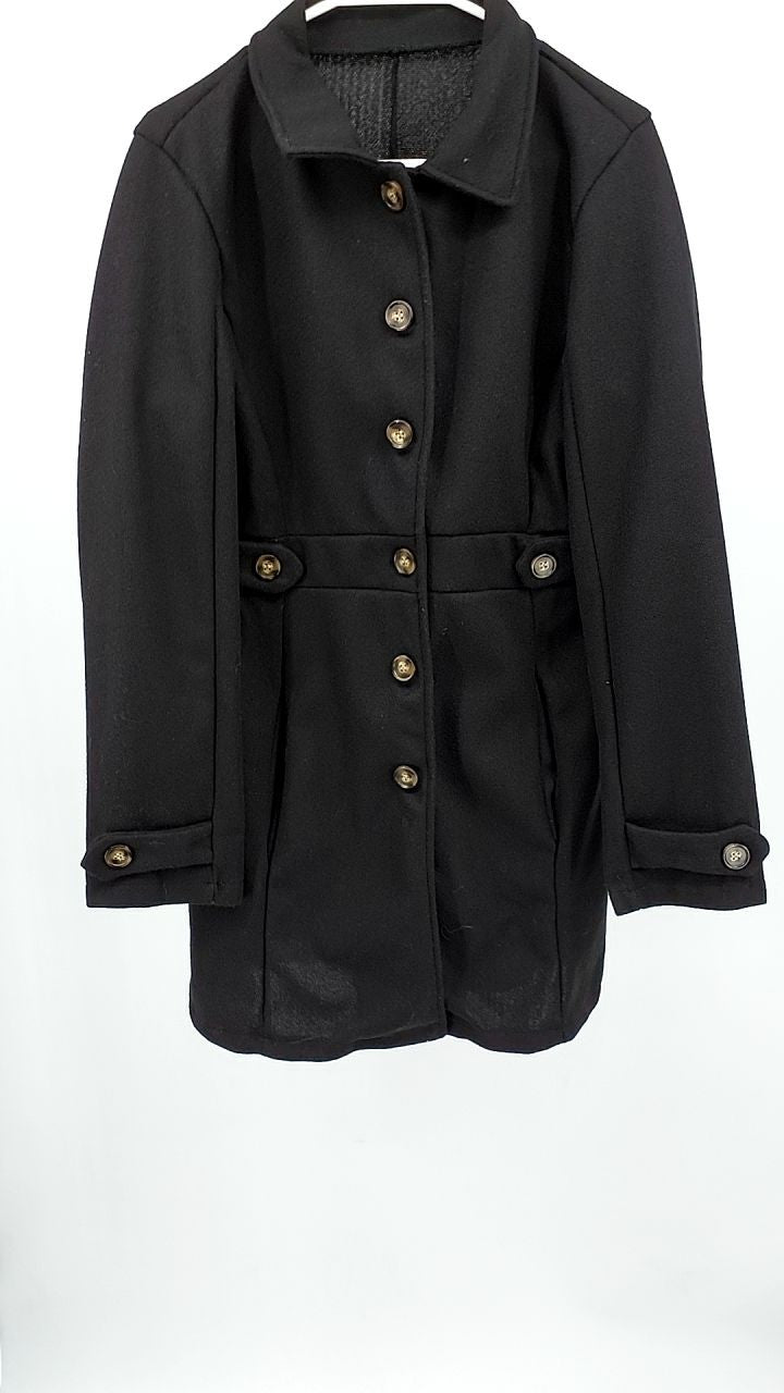 Button Up Long Sleeve Coat