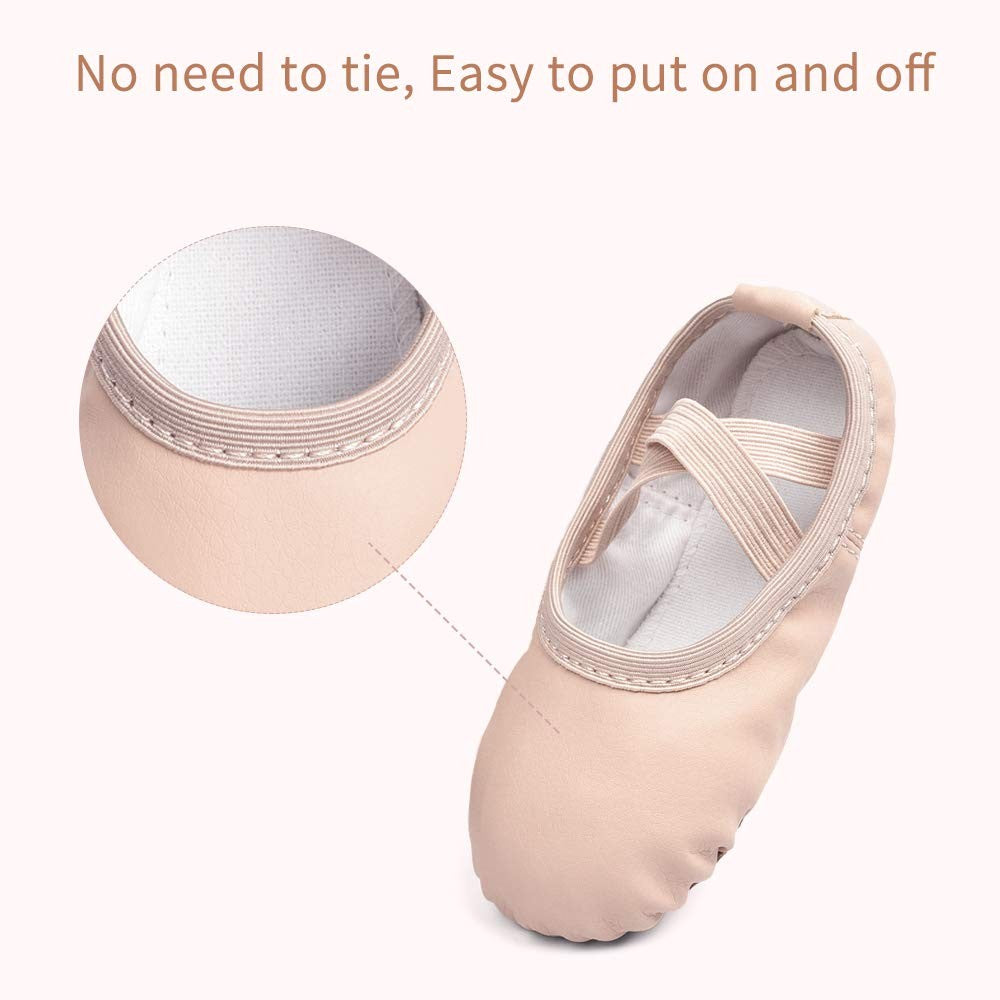 Stelle Girls Ballet Shoes 1 Big Kid Ballet Pink Soft Leather Dance Slippers