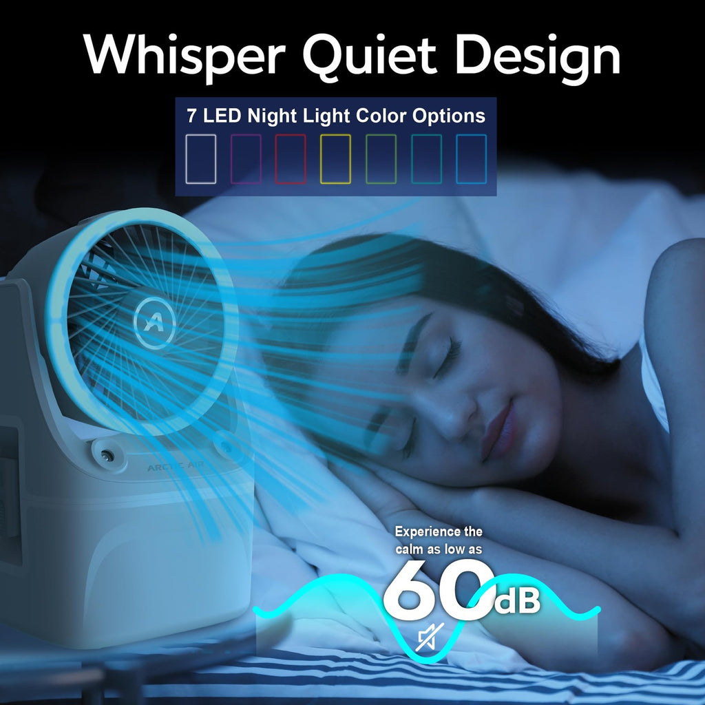 Ice Jet X3 Portable Air Cooler, Dual Mist Modes, Great for Home & Travel