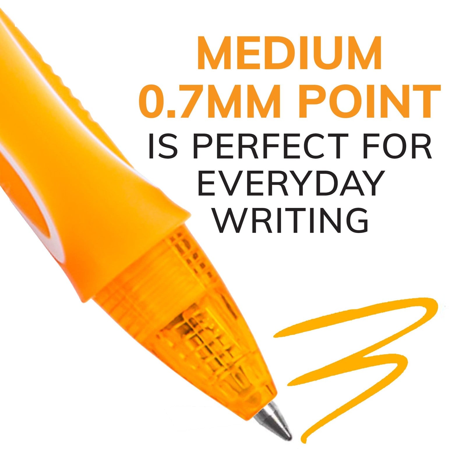 BIC Quick Dry Gel Pens 12-Pack w/ Comfortable Grip, Assorted Colors