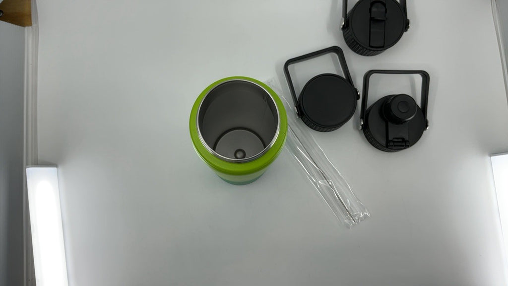 Konokyo 22oz Sport Insulated Water Bottle, Stainless Steel, Bamboo Grove