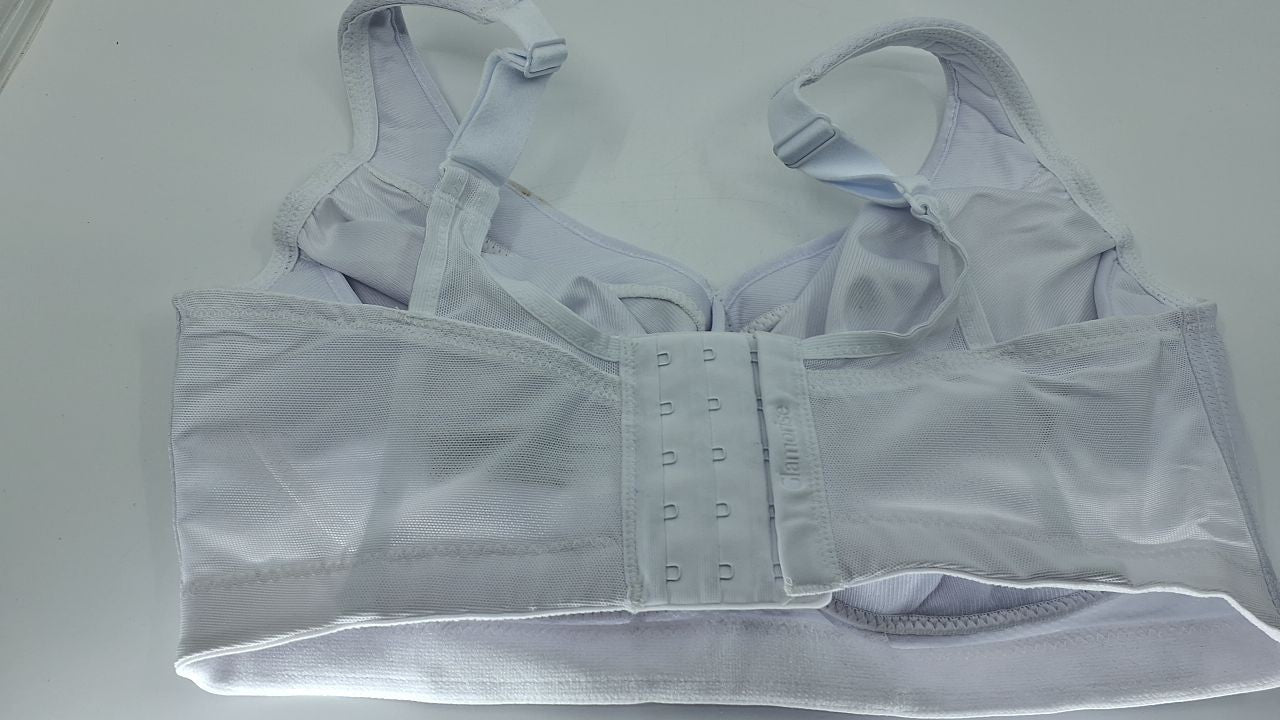 Glamorise Plus Size MagicLift Seamless Sports Bra 34F White #1006