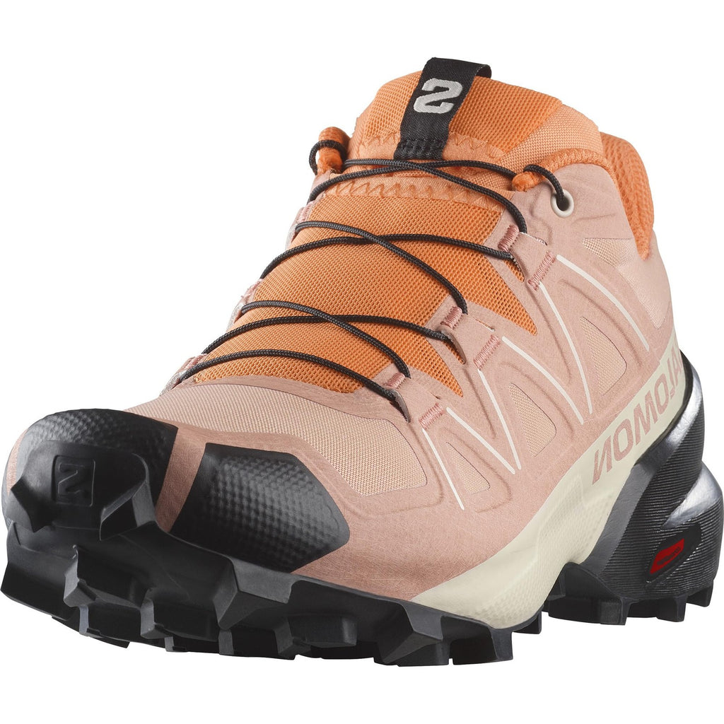 Salomon Women's Speedcross Trail Running Shoes - Cameo Brown/Black, 11