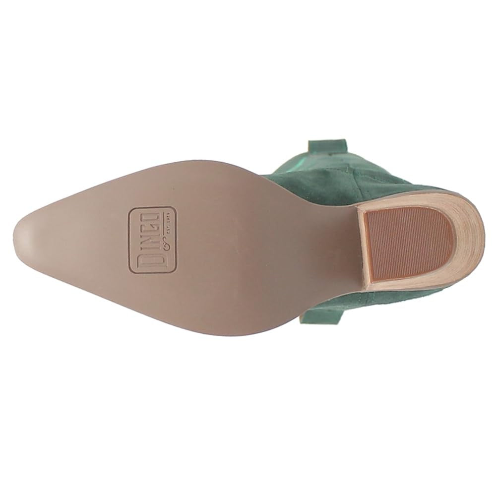 Dingo Womens Green Thunder Road Snip Toe Boots 2.5 in Heel Size 10