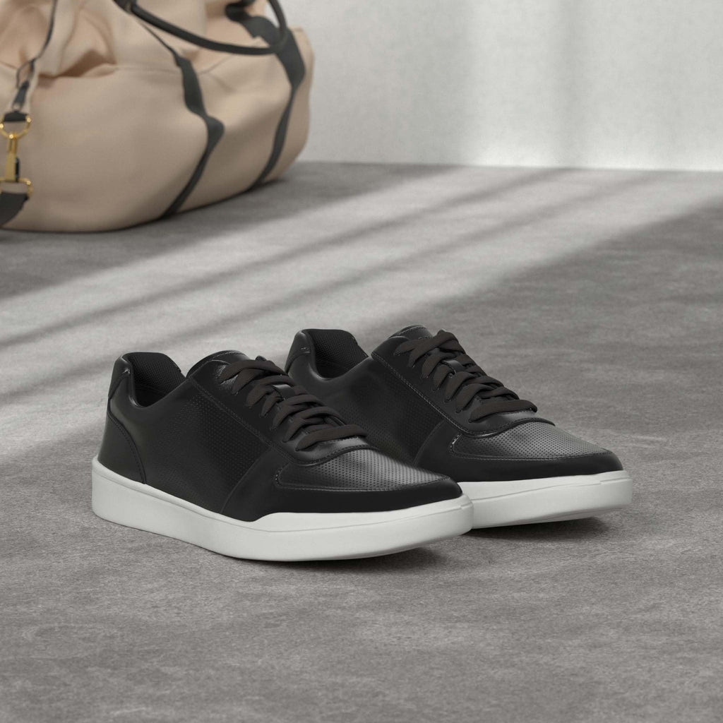 Cole Haan mens Grand Crosscourt Modern Perforated Sneaker, Black, 8 US