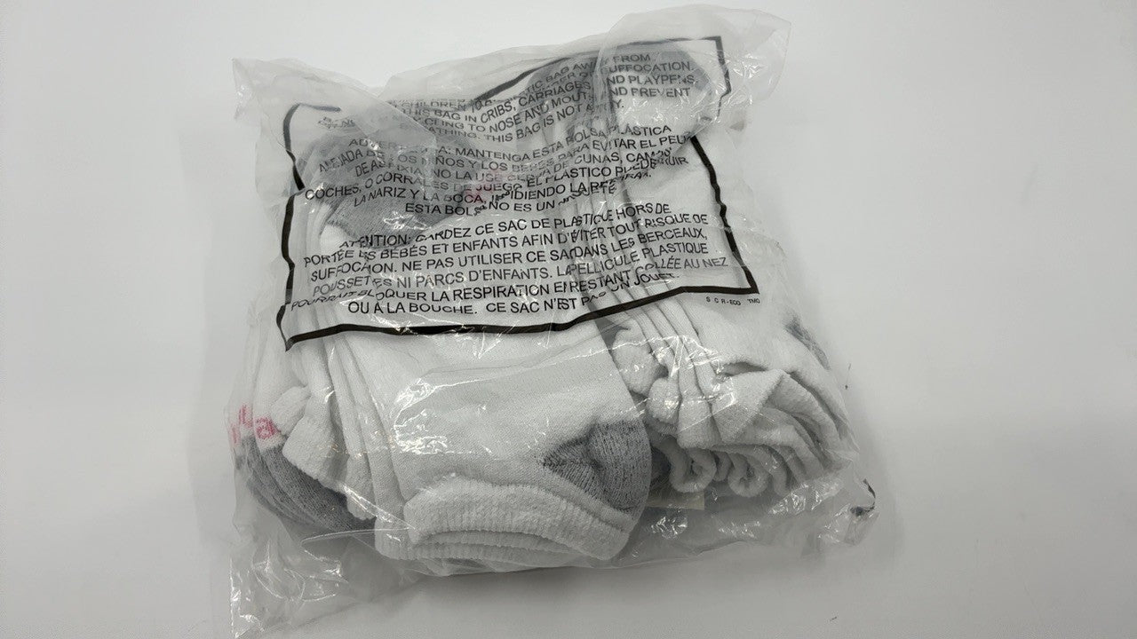 Hanes womens 10-pair Value Pack No Show fashion liner socks, White, 5-9 US