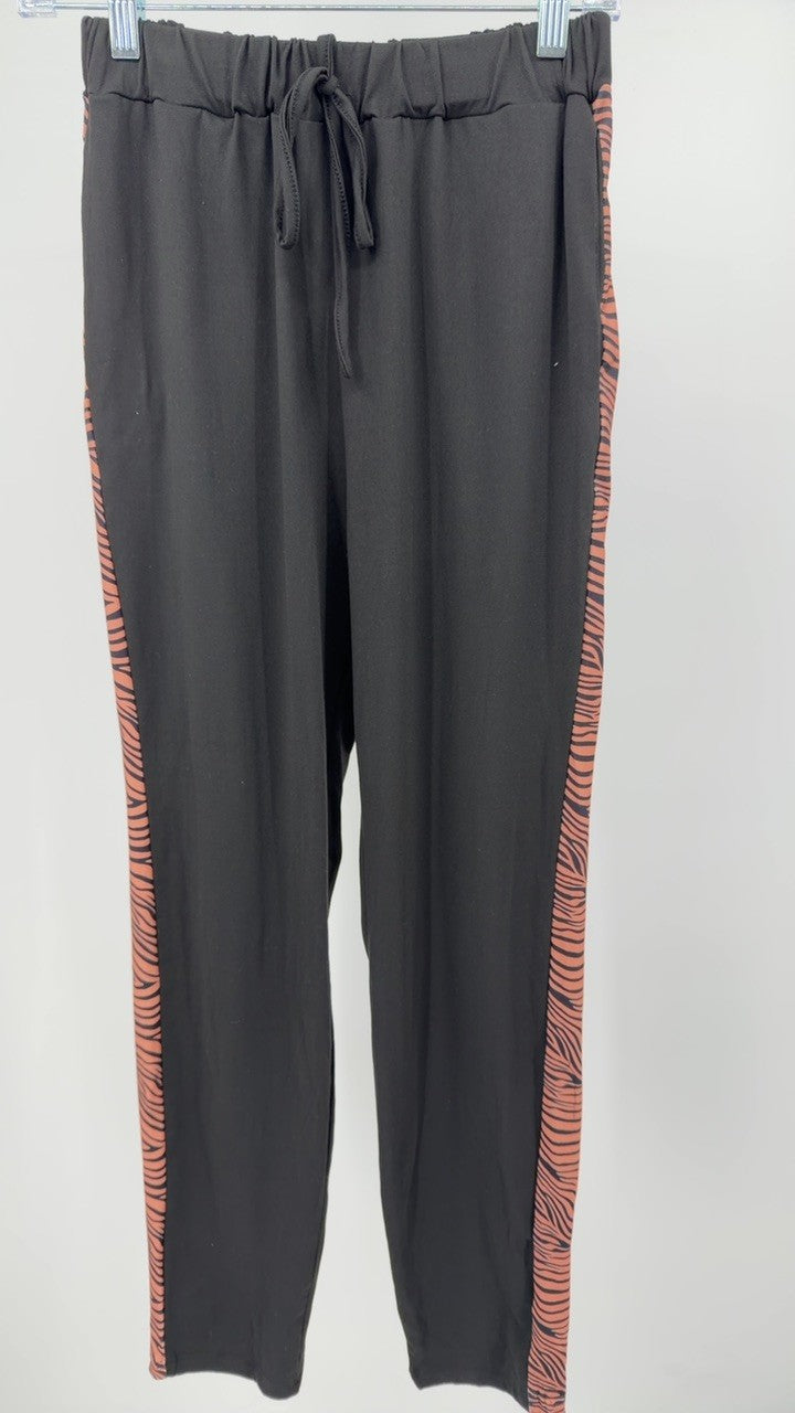 Zebra Print Top and Pants Set