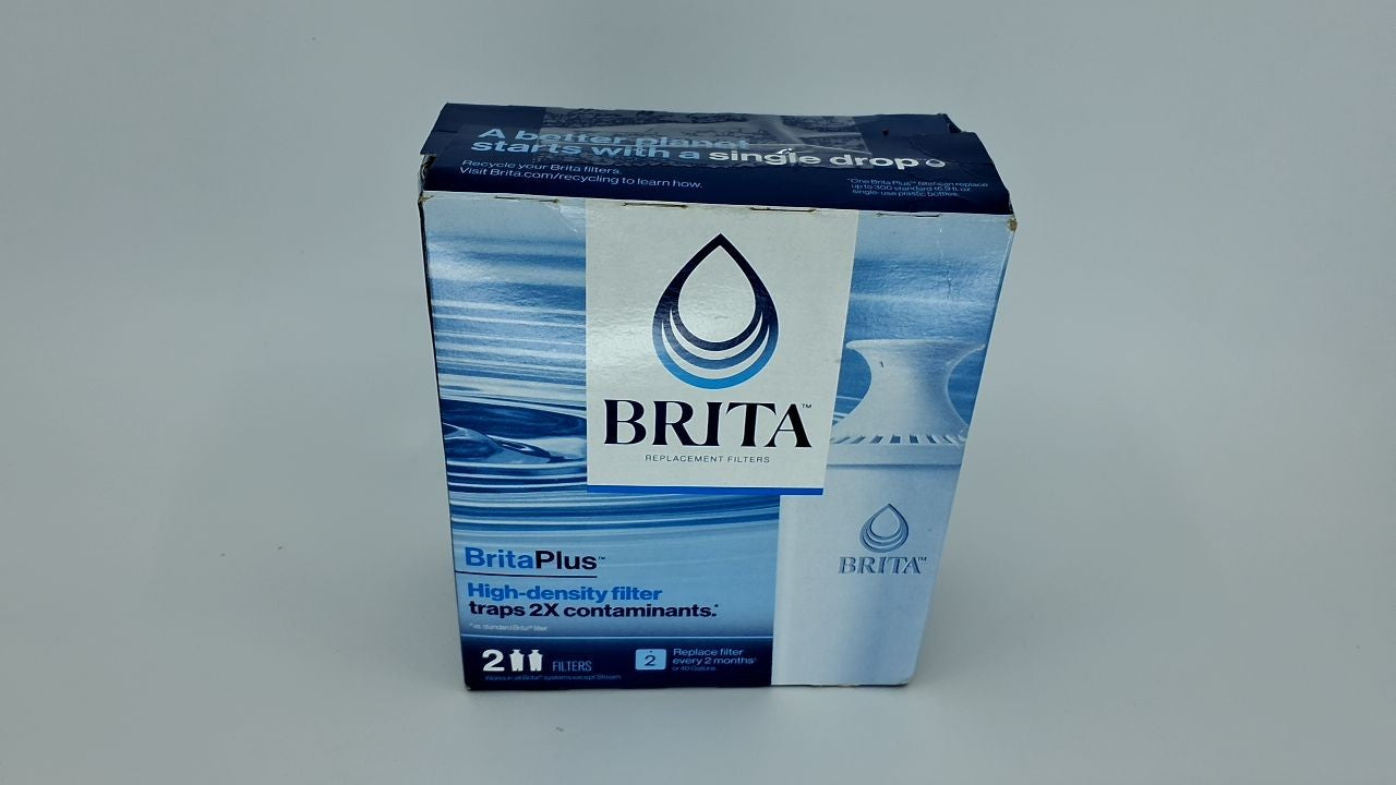 BPA-Free Brita Plus Water Filter, 2 Count, Lasts 2 Months, Fits Pitchers