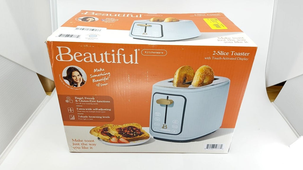 Elegant 2-Slice Toaster Hydrangea w/ Touch Display & Gold Accents