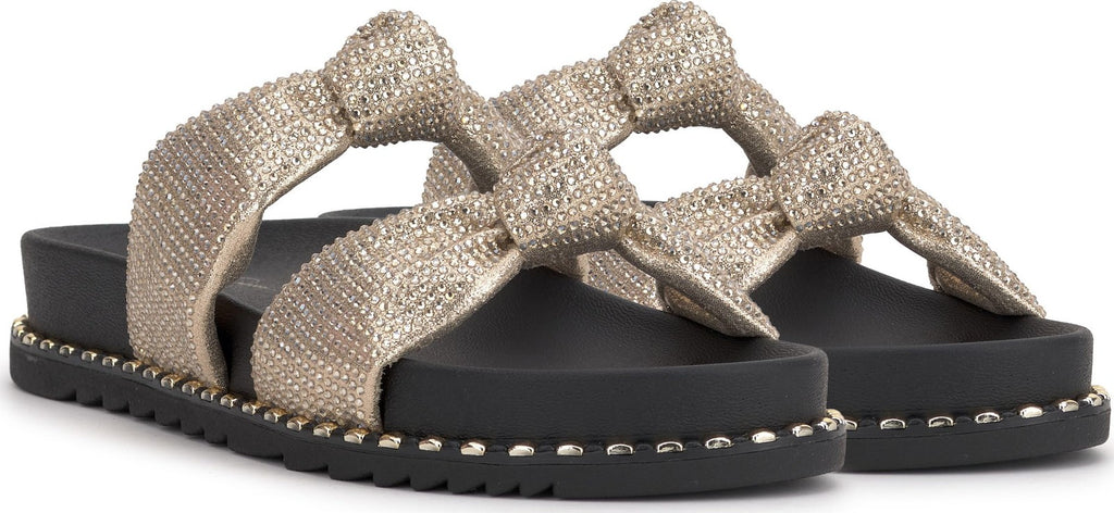 Jessica Simpson Women's Caralyna Slide Sandal, Champagne, 6