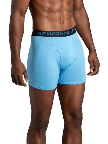 Fruit of the Loom Large Breathable Cotton Mesh Boxer Briefs 3 Pack