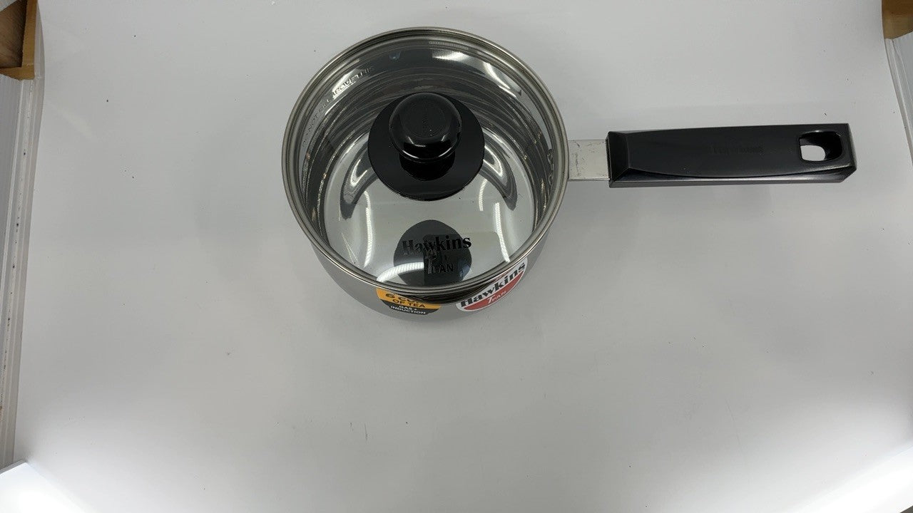 Hawkins Stainless Steel Tpan 1.5L with Glass lid