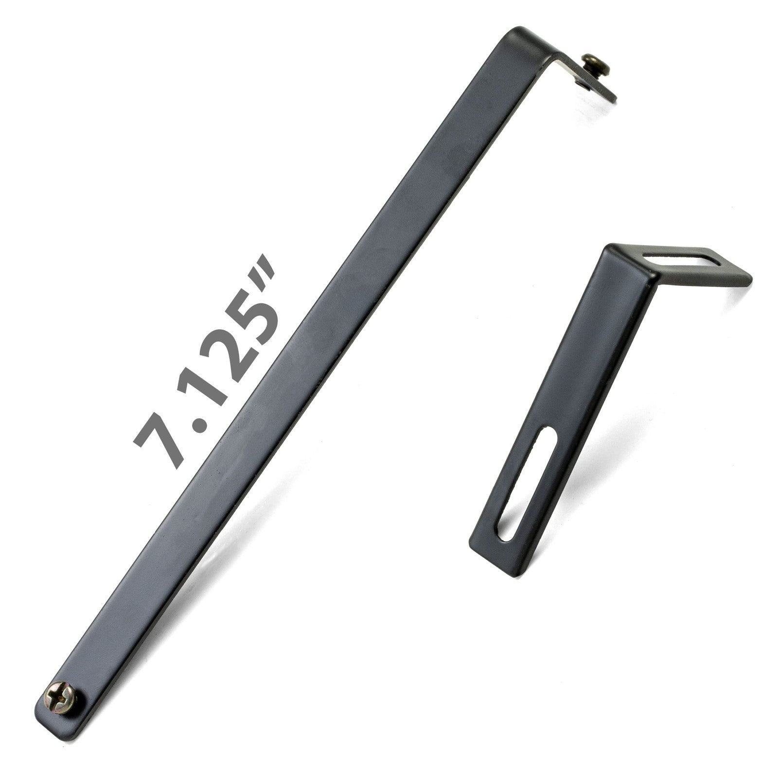 Universal Partition Hanger, 7 In, Metal Black, Adjusts 1-1/4 To 3-1/2 In