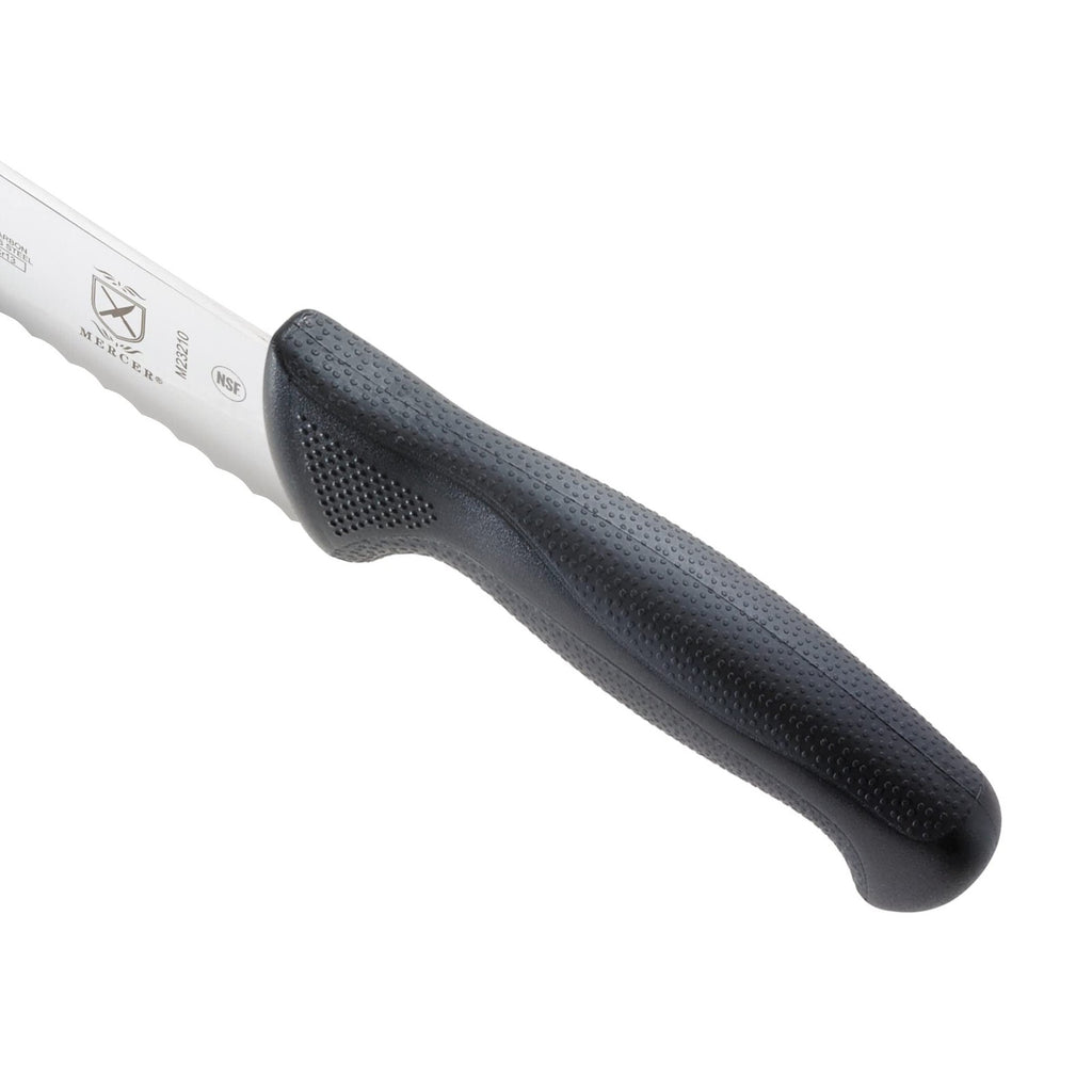 Mercer Culinary 10" Bread Knife, Wavy Edge, Ergonomic Black Handle