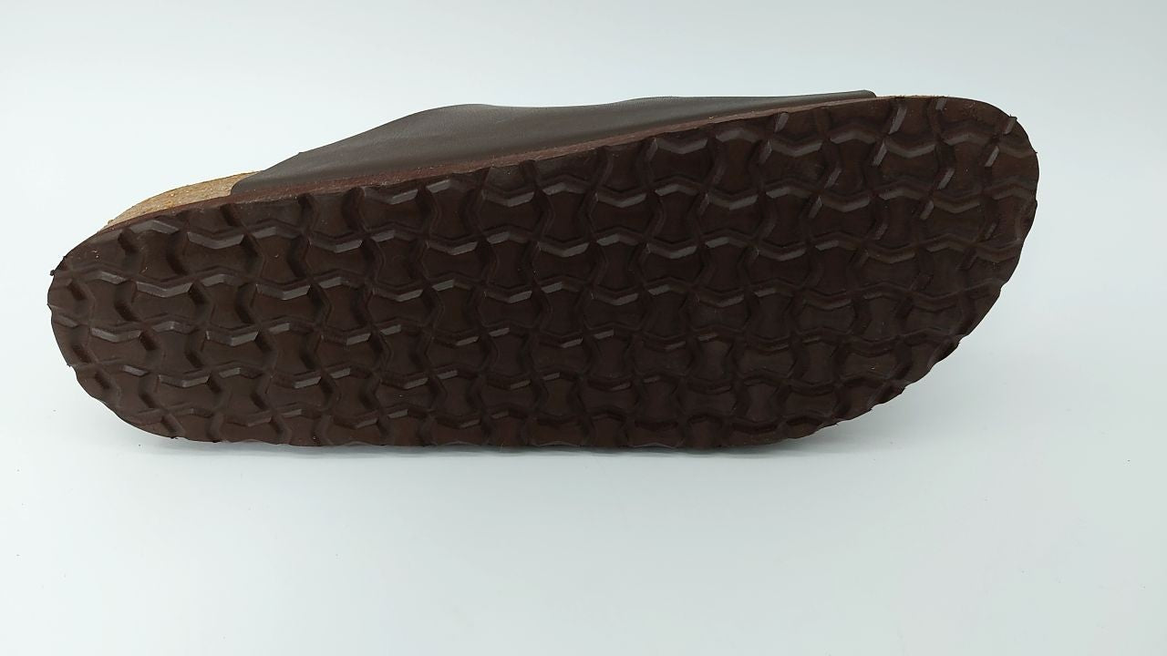 CUSHIONAIRE Lane Cork Footbed Mens Sandals, Adjustable Buckle Comfort Slides, 10