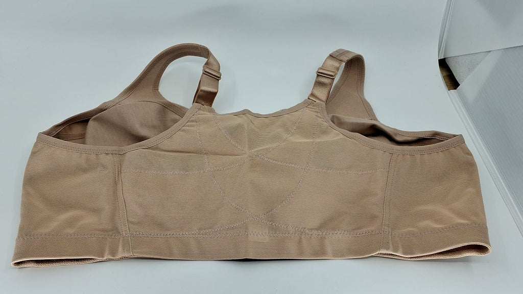 MagicLift Full Figure Bra 42F Wirefree Front Closure Café #1265